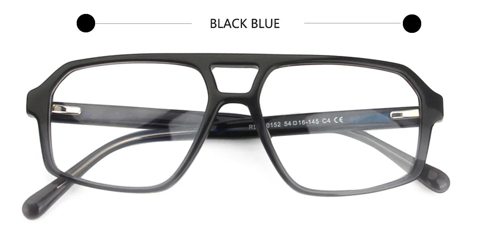 Esnbie Unisex Full Rim Pilot Acetate Eyeglasses RDA-10152