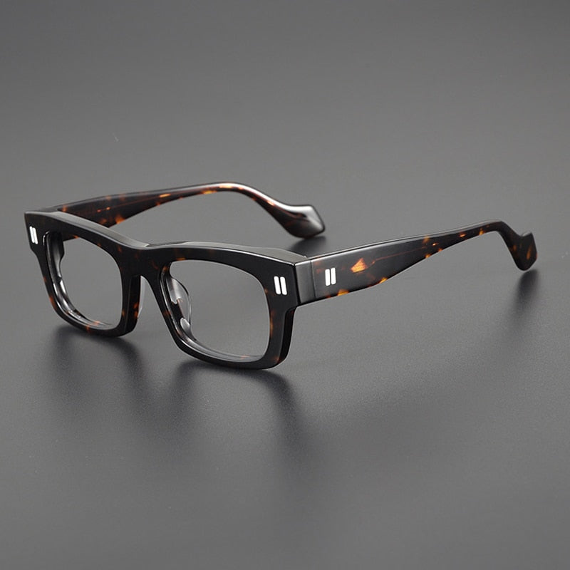 Gatenac Unisex Full Rim Square Acetate Eyeglasses Gxyj1087 Full Rim Gatenac Tortoiseshell  