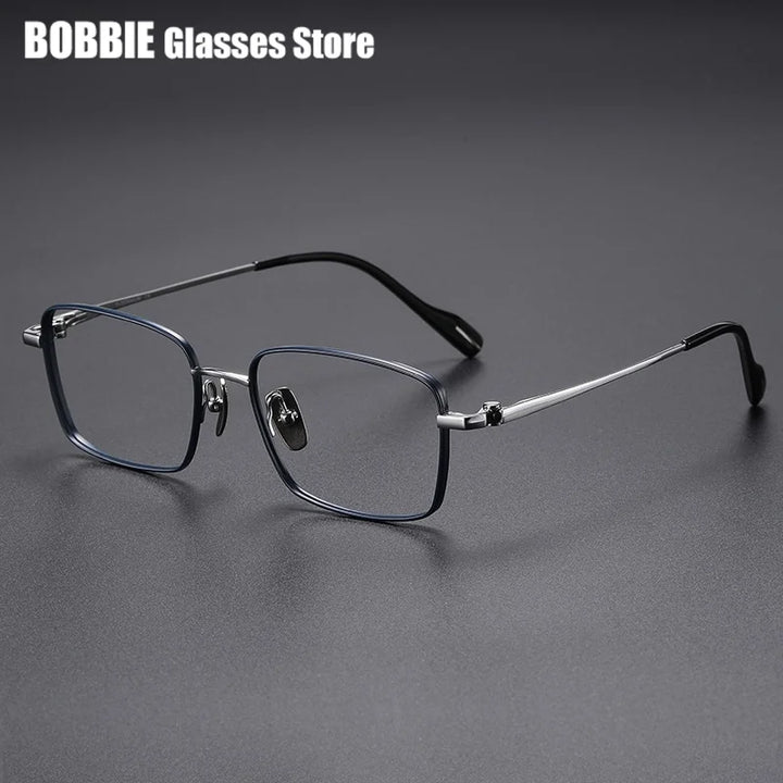 Bobbie Unisex Full Rim Polygon Square Titanium Eyeglasses 681015