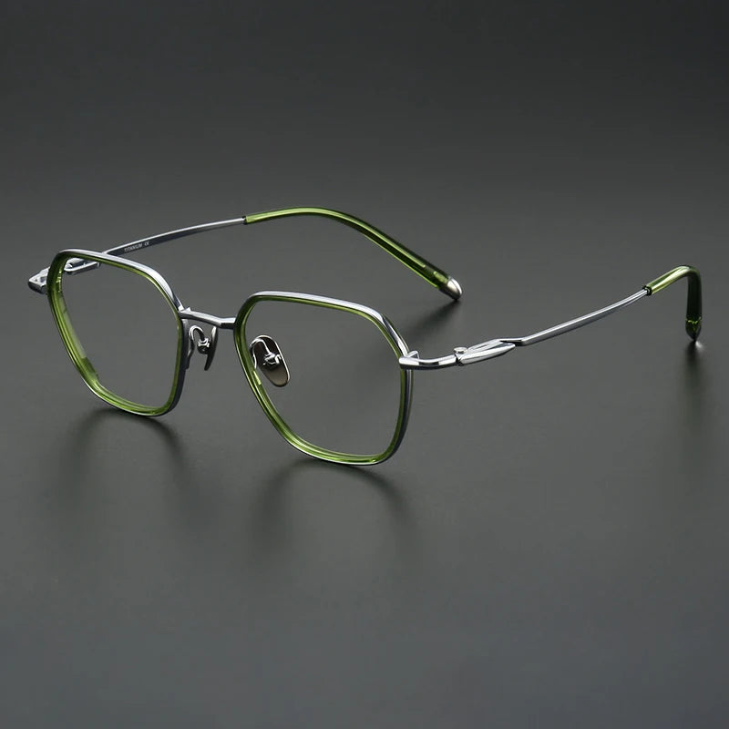 Muzz SH0076 unisex pure titanium acetate prescription eyeglasses — view 6