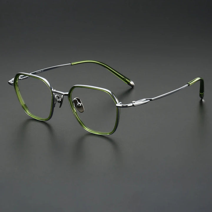 Muzz SH0076 unisex pure titanium acetate prescription eyeglasses — view 6