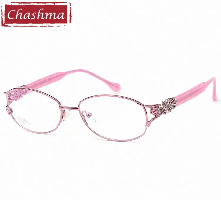 Chashma Women's Full Rim Small Oval Square Titanium Eyeglasses 772399