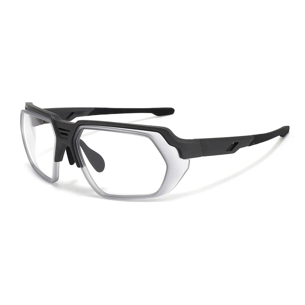 Xbora Unisex Full Rim Polygon Square Tr 90 Tpee Sport Eyeglasses 50601