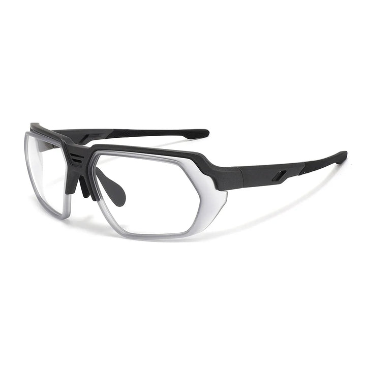 Xbora Unisex Full Rim Polygon Square Tr 90 Tpee Sport Eyeglasses 50601
