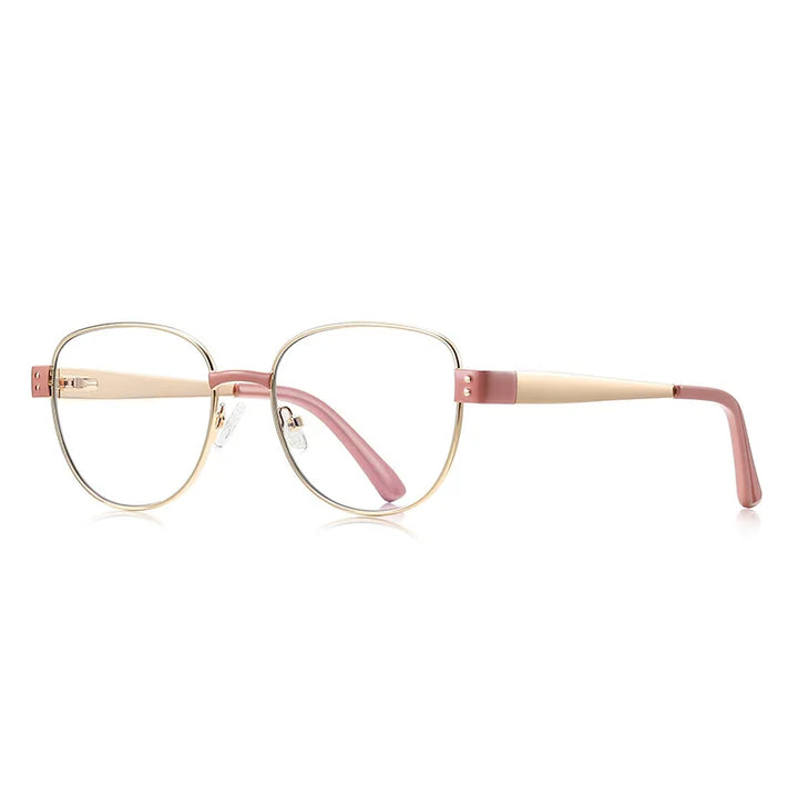 CCspace Women's Full Rim Round Tr 90 Alloy Reading Glasses 802721