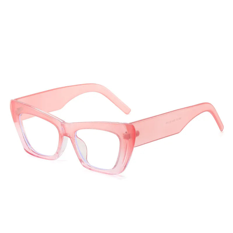 CCSpace Women's Full Rim Cat Eye Plastic Eyeglasses 56897 Full Rim CCspace C13Pink  