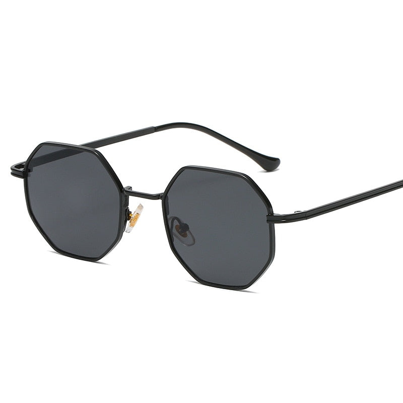 Zirosat Unisex Full Rim Sunglasses - Trendy Polygon Alloy