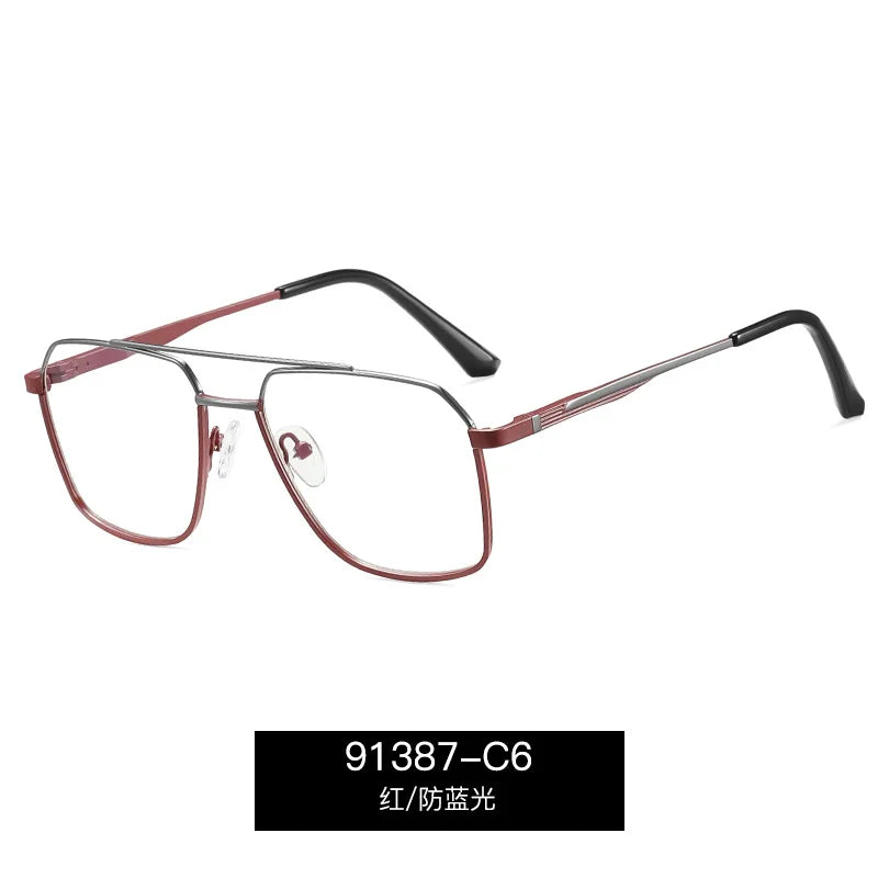 Reven Jate Unisex Full Rim Big Alloy Prescription Eyeglasses 91387 - view 10