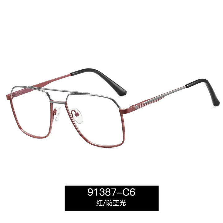Reven Jate Unisex Full Rim Big Alloy Prescription Eyeglasses 91387 - view 10