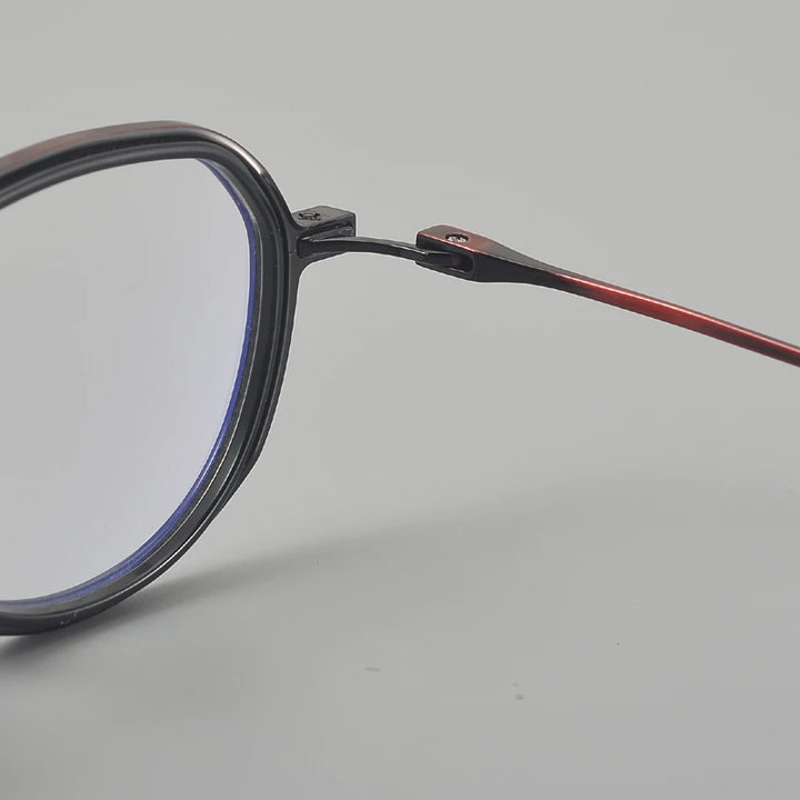 Muzz 8316 unisex oval IP titanium prescription eyeglasses — view 10