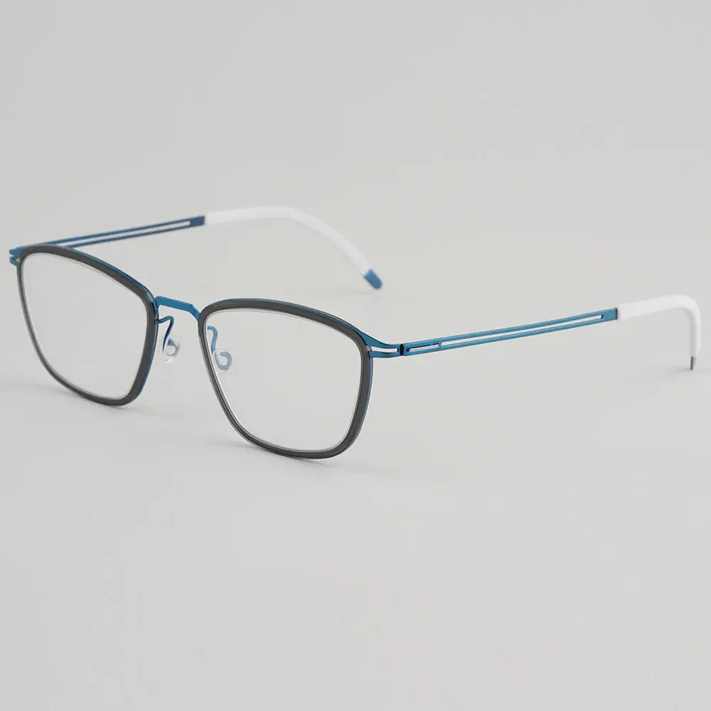 Bobbie 467652 Women’s Screwless Full Rim Square Titanium Frames FuzWeb