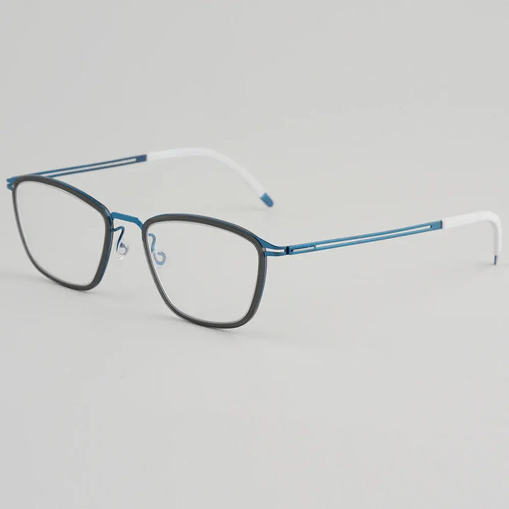Bobbie 467652 Women’s Screwless Full Rim Square Titanium Frames FuzWeb