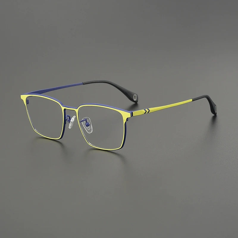 Gatenac Women's Full Rim Flat Top Square Titanium Eyeglasses G85856