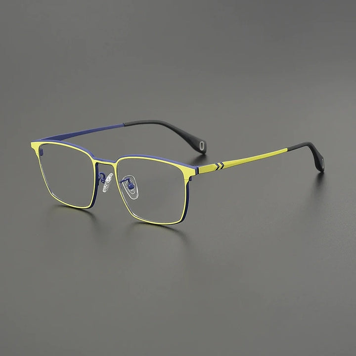 Gatenac Women's Full Rim Flat Top Square Titanium Eyeglasses G85856