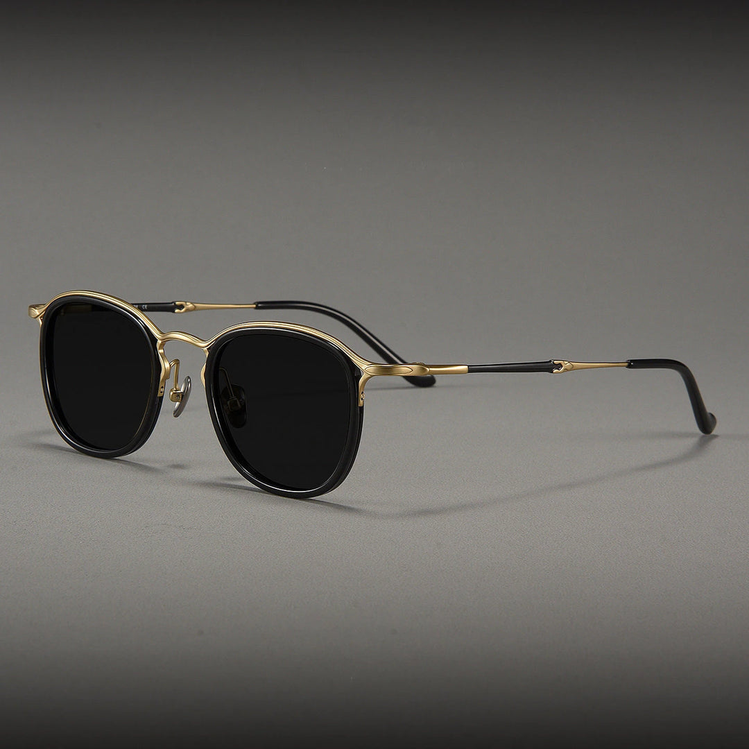 Blackmask Men Full Rim Square Titanium Polarized Sunglasses BM-3118S