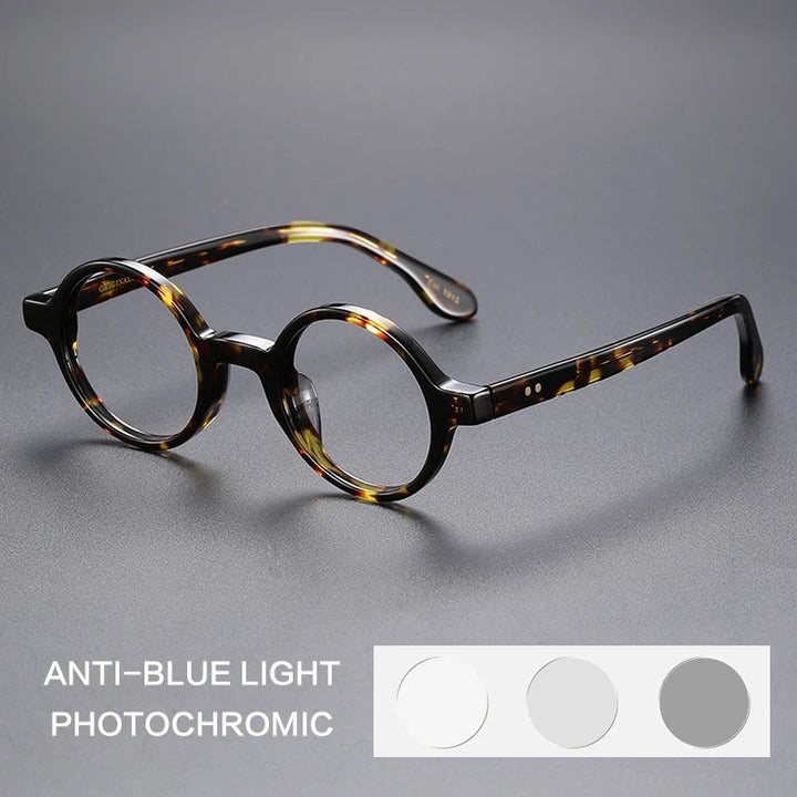 Gatenac Women's Full Rim Round Acetate Photochromic Reading Glasses G56002