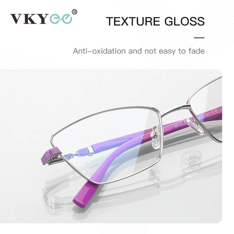 Vicky Unisex Full Rim Square Stainless Steel Reading Glasses 3012 Reading Glasses Vicky   