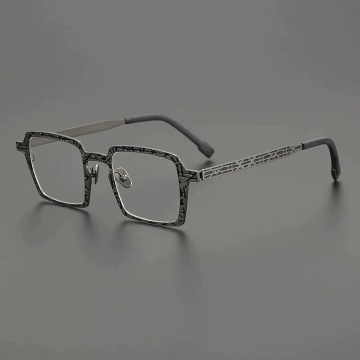 Hewei Women's Full Rim Square Titanium Eyeglasses 185876 Full Rim Hewei C2 CHINA 