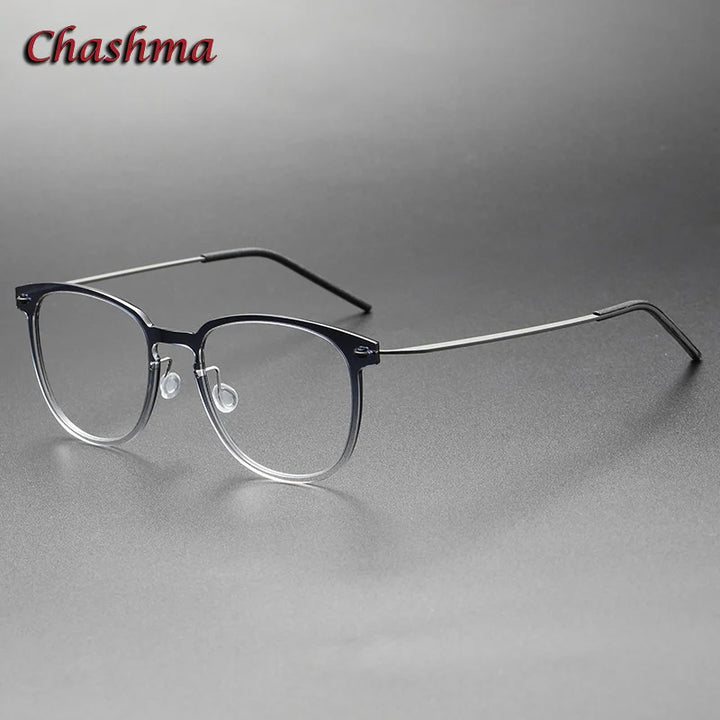 Chashma Ochki Unisex Full Rim Square Nylon Titanium Eyeglasses 6549 Full Rim Chashma Ochki   