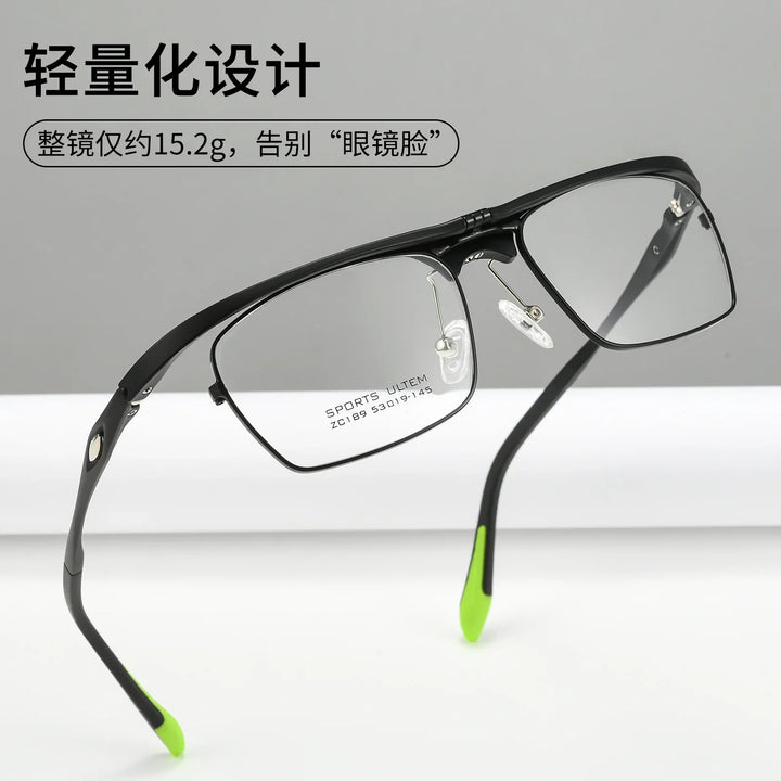 Bclear Unisex Full Rim Rectangle ULTEM Sports Eyeglasses BSF-Z189C