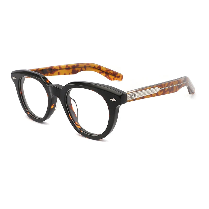 Gatenac Unisex Full Rim Oval Square Acetate Eyeglasses G91123