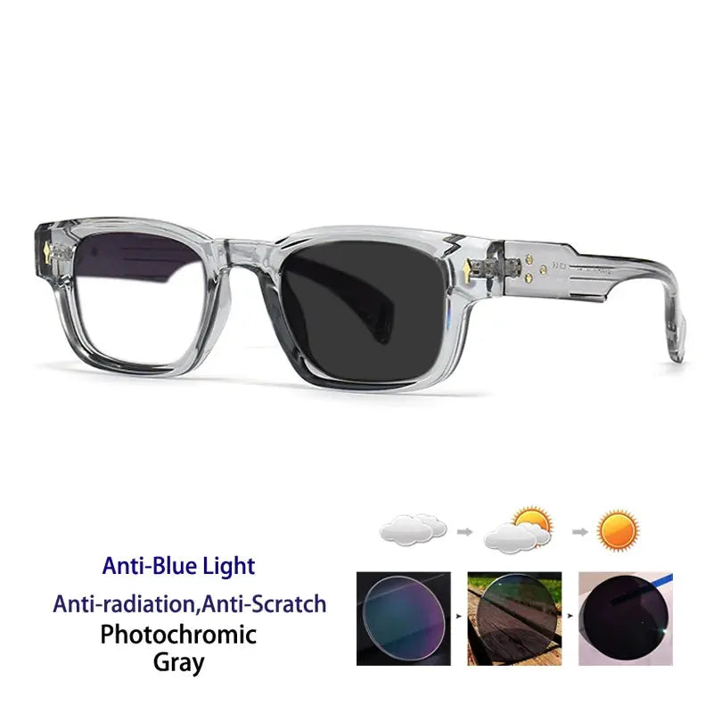 Kocolior Unisex Full Rim Rectangle Acetate Frames 341000 FuzWeb