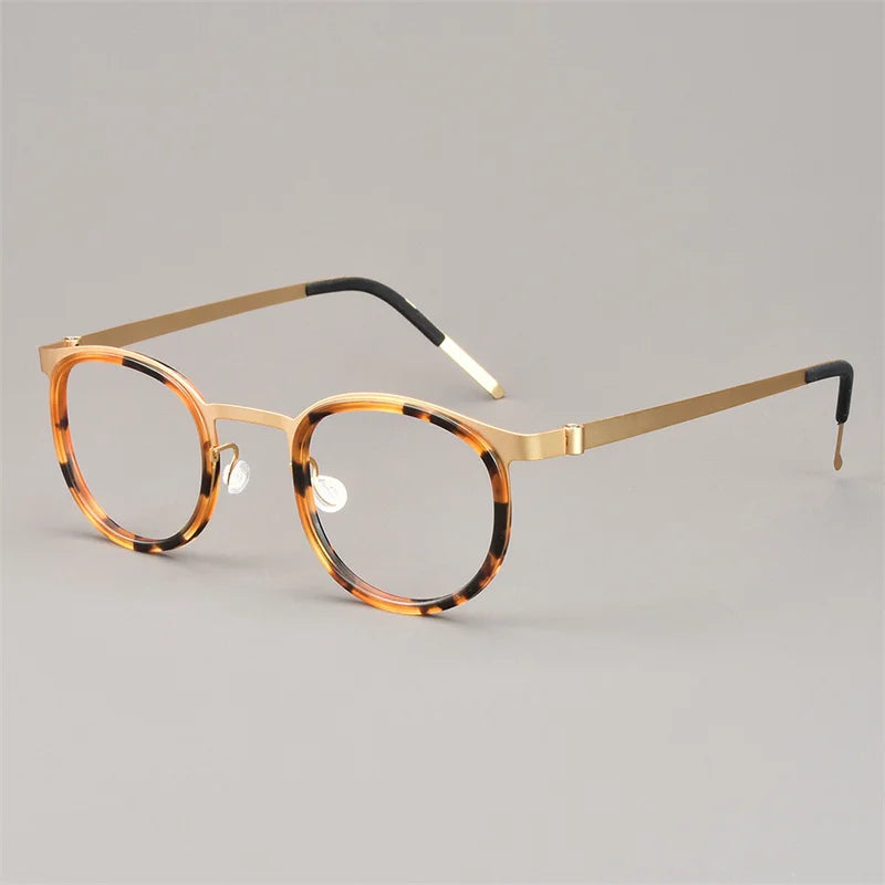 Bobbie Unisex Full Rim Round Acetate Eyeglasses 9704