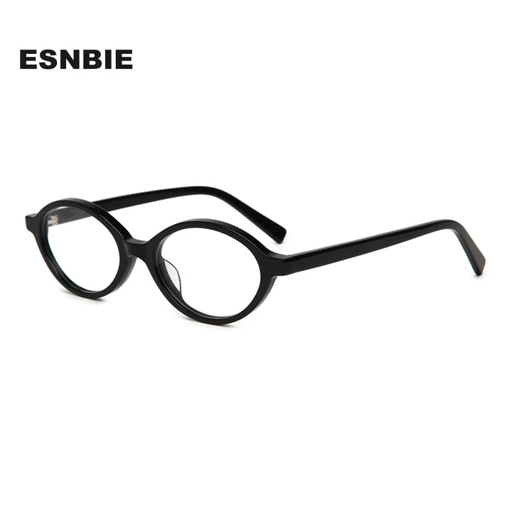Esnbie Women's Full Rim Oval Acetate Eyeglasses 240809