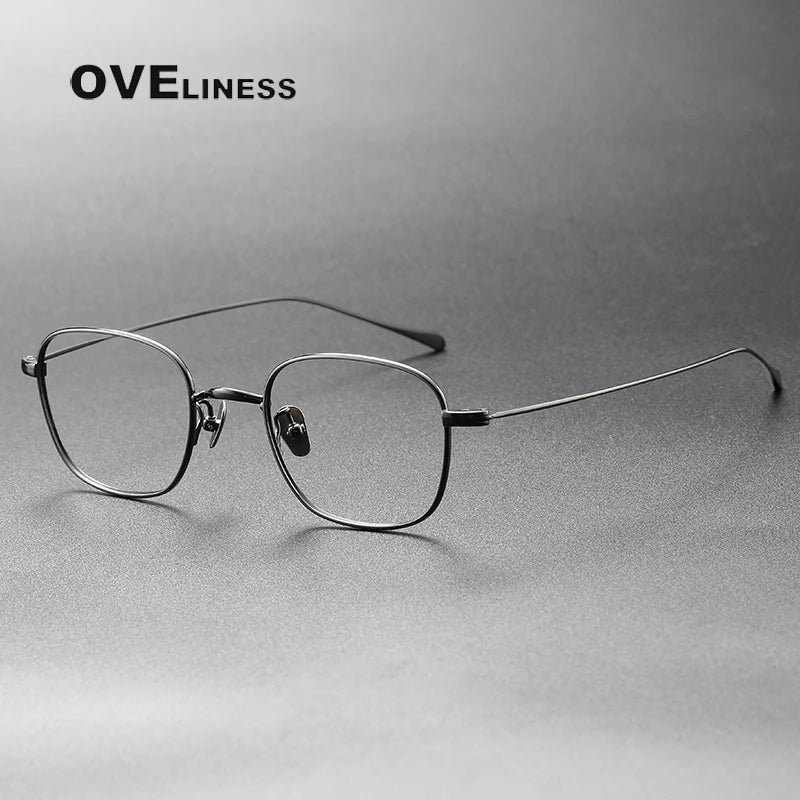 Oveliness Women's Full Rim Square Titanium Eyeglasses 369199