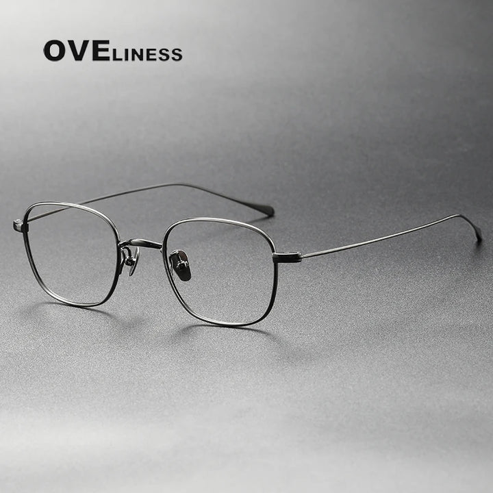 Oveliness Women's Full Rim Square Titanium Eyeglasses 369199