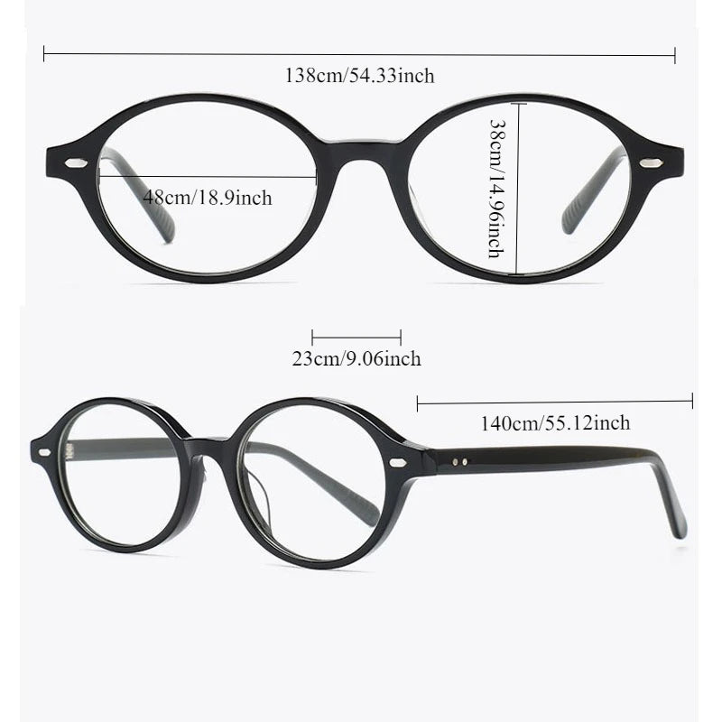 Meeshow Women's Full Rim Oval Round Acetate Eyeglasses 62023