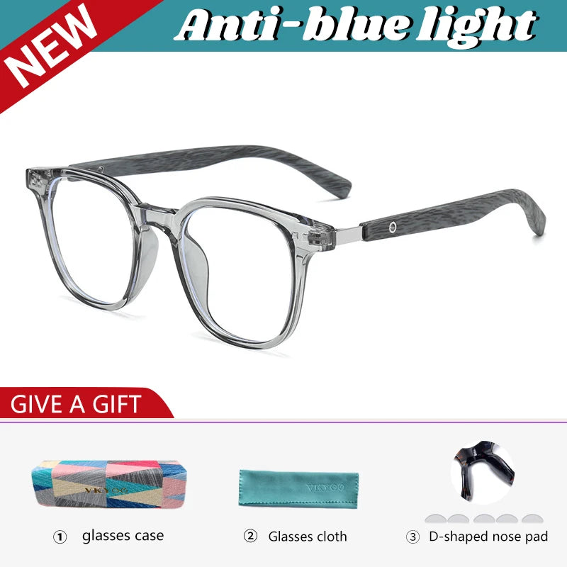 Vicky Unisex Full Rim Square Tr 90 Alloy Reading Glasses 622503