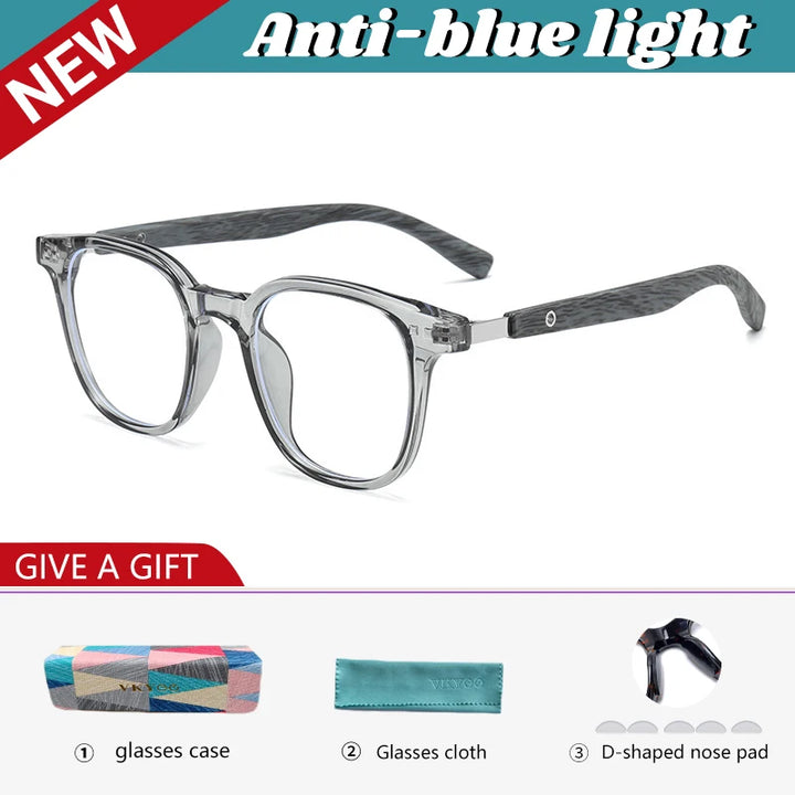 Vicky Unisex Full Rim Square Tr 90 Alloy Reading Glasses 622503