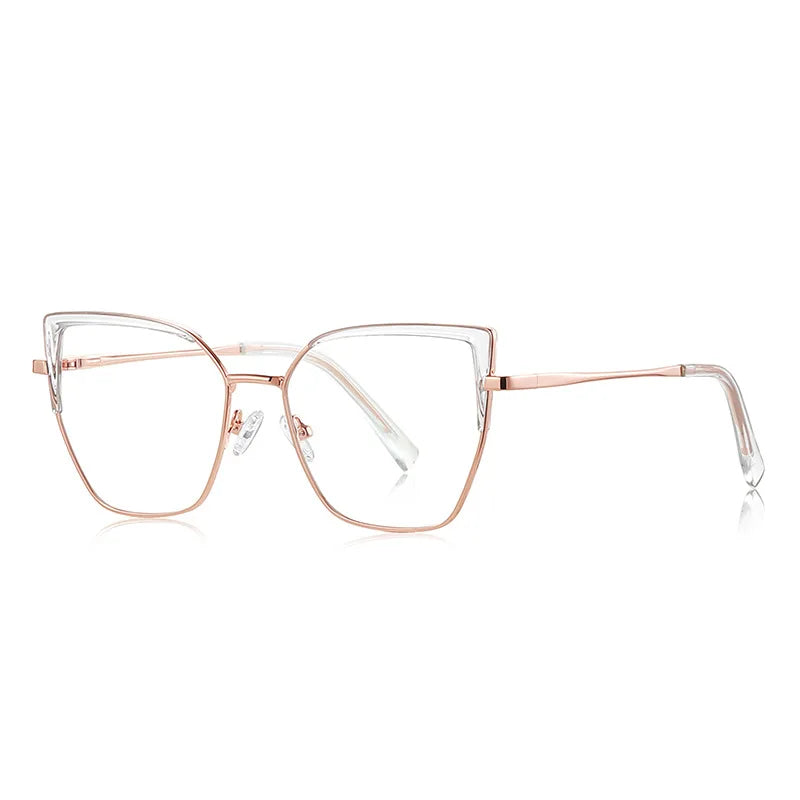 CCspace Women's Full Rim Cat Eye Tr 90 Titanium Reading Glasses 310785
