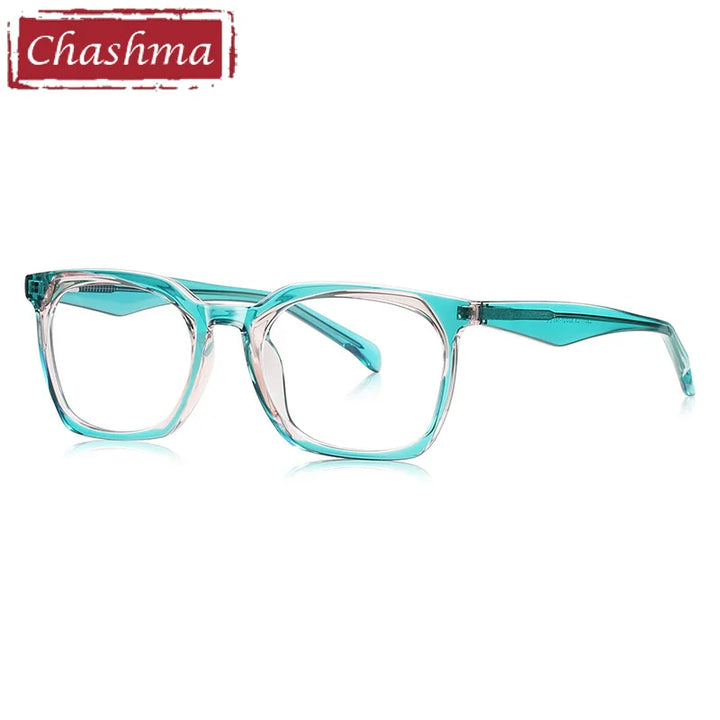 Chashma Ottica Unisex Full Rim Square Tr 90 Titanium Eyeglasses 474001