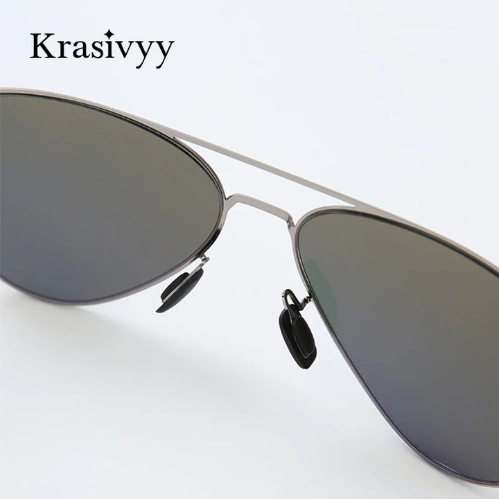 Krasivyy Unisex Full Rim Oval Screwless Nylon Alloy Sunglasses 6880 Sunglasses Krasivyy   