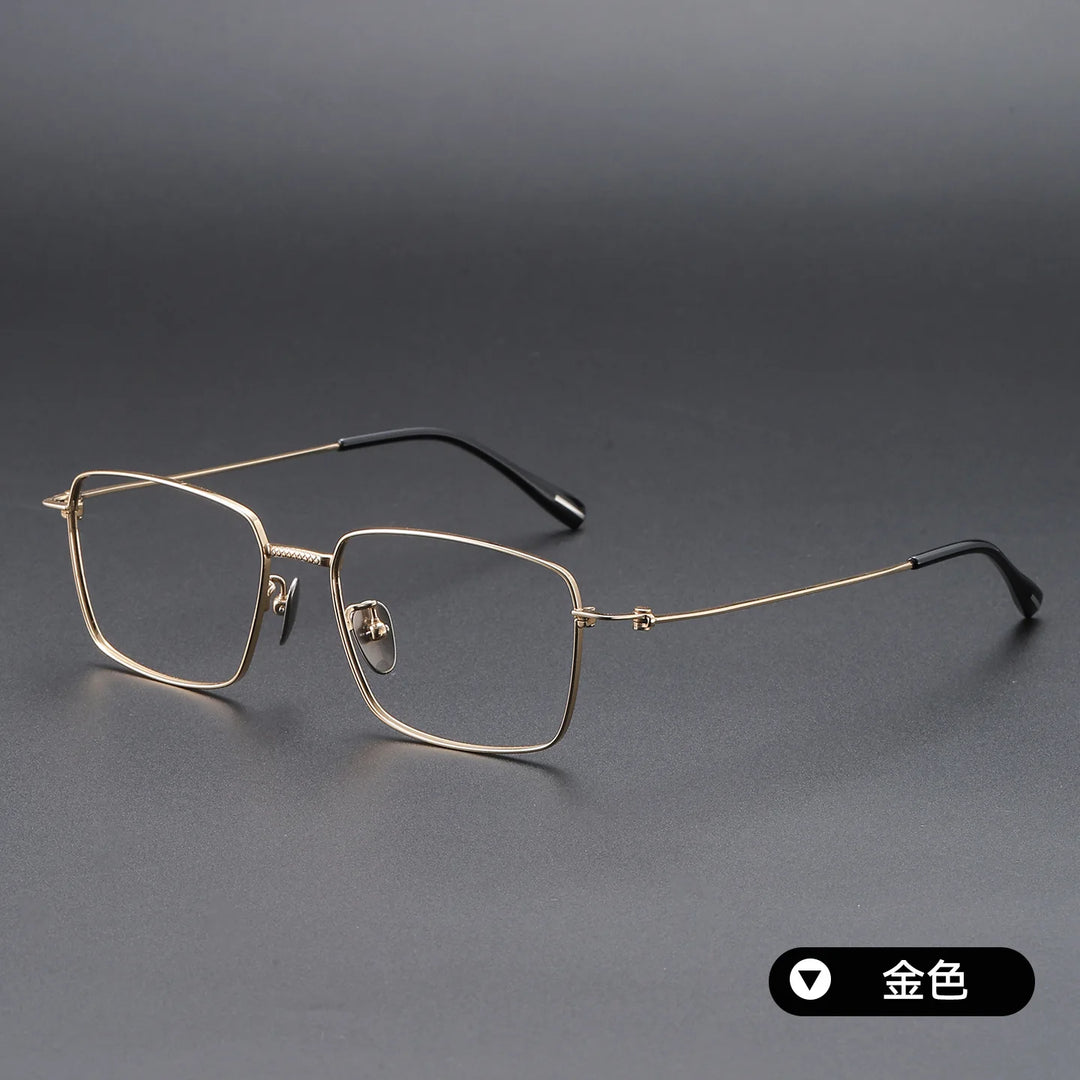 Bclear Unisex Full Rim Square Titanium Eyeglasses SM-80912