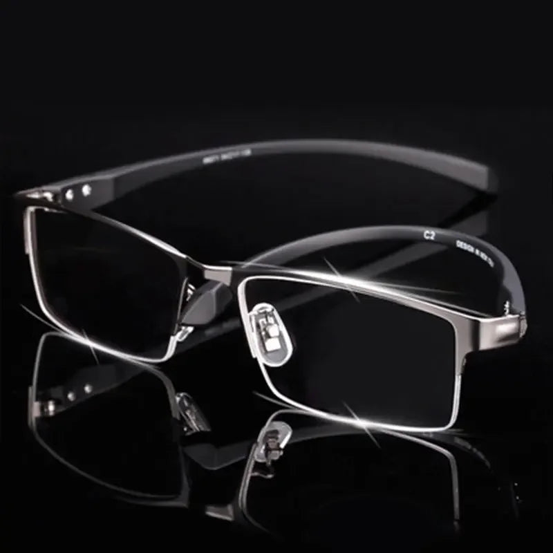 Handoer Unisex Full Rim &amp; Semi Rim Alloy TR90 Prescription Eyeglasses - view 3