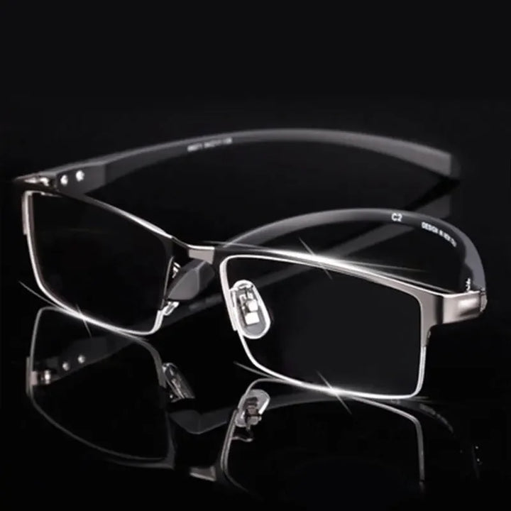Handoer Unisex Full Rim &amp; Semi Rim Alloy TR90 Prescription Eyeglasses - view 3