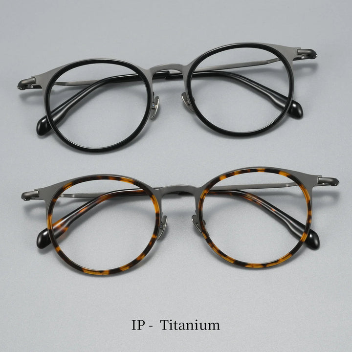 Bclear Unisex Full Rim Round Acetate Eyeglasses BSF-M80909S