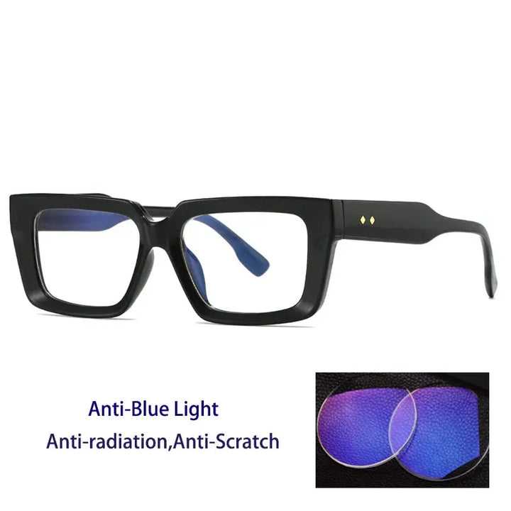 Kocolior 237900 Unisex Full Rim Square Brow Line PC Frames FuzWeb