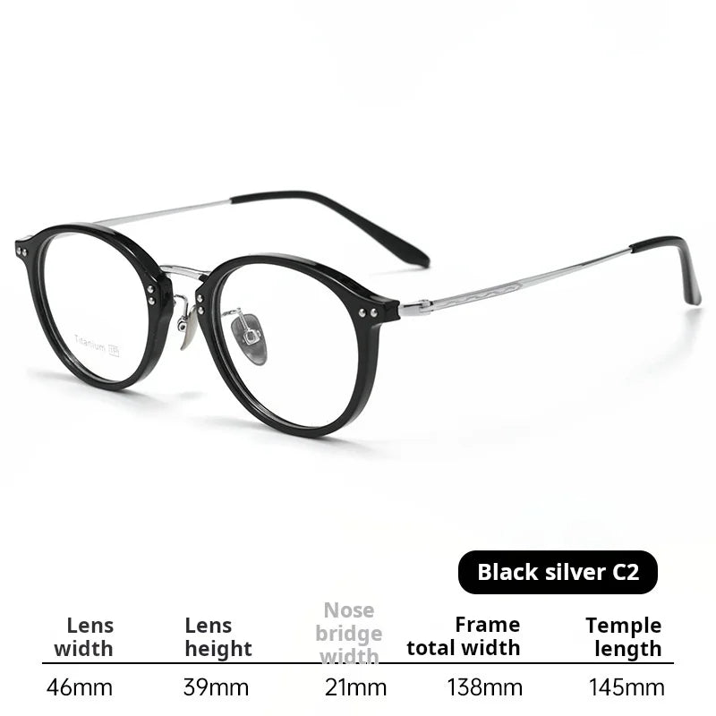 Xbora Women's Full Rim Round Tr 90 Titanium Eyeglasses 518276