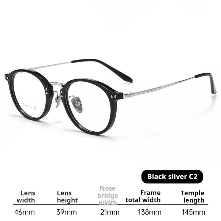 Xbora Women's Full Rim Round Tr 90 Titanium Eyeglasses 518276