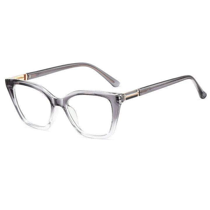 CCspace Women's Full Rim Square Tr 90 Titanium Reading Glasses 312835