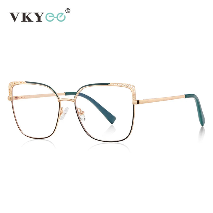 Vicky Women's Full Rim Large Square Alloy Reading Glasses 3114 Reading Glasses Vicky   