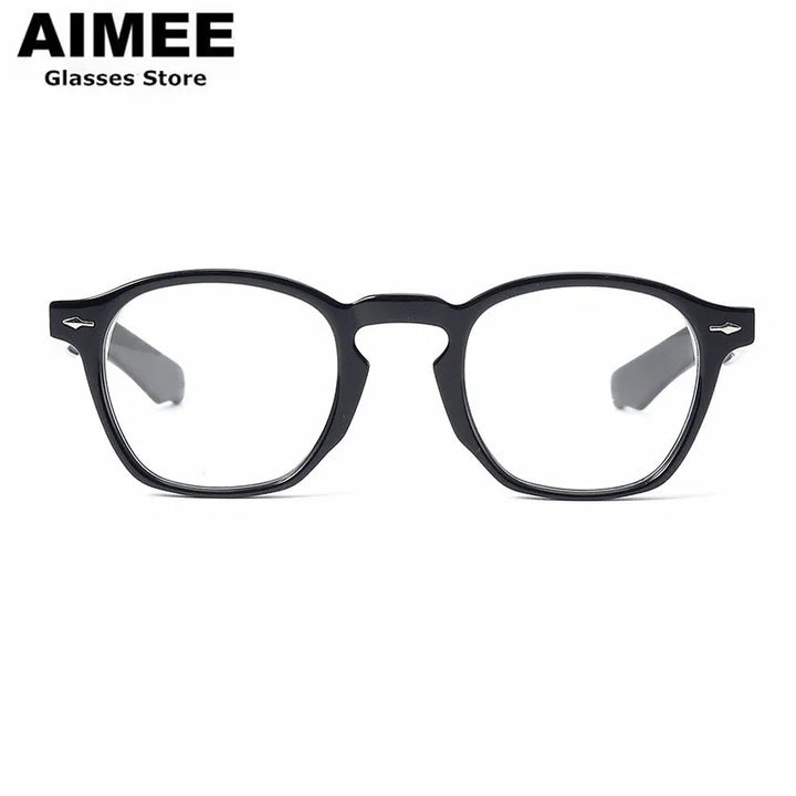 Aimee Unisex Full Rim Oval Round Thick Acetate Eyeglasses 101313 Full Rim Aimee   