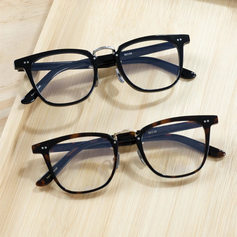 Blackmask Unisex Full Rim Square Acetate Eyeglasses Fuz 8