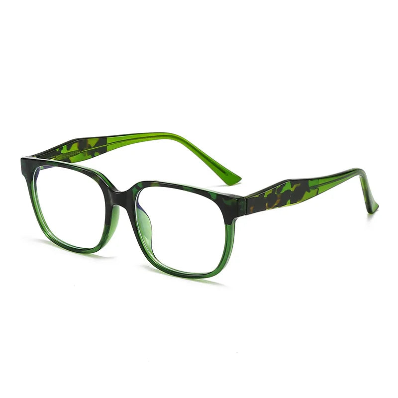 CCspace Women's Full Rim Square Polycarbonate Eyeglasses 301382 Full Rim CCspace Green  