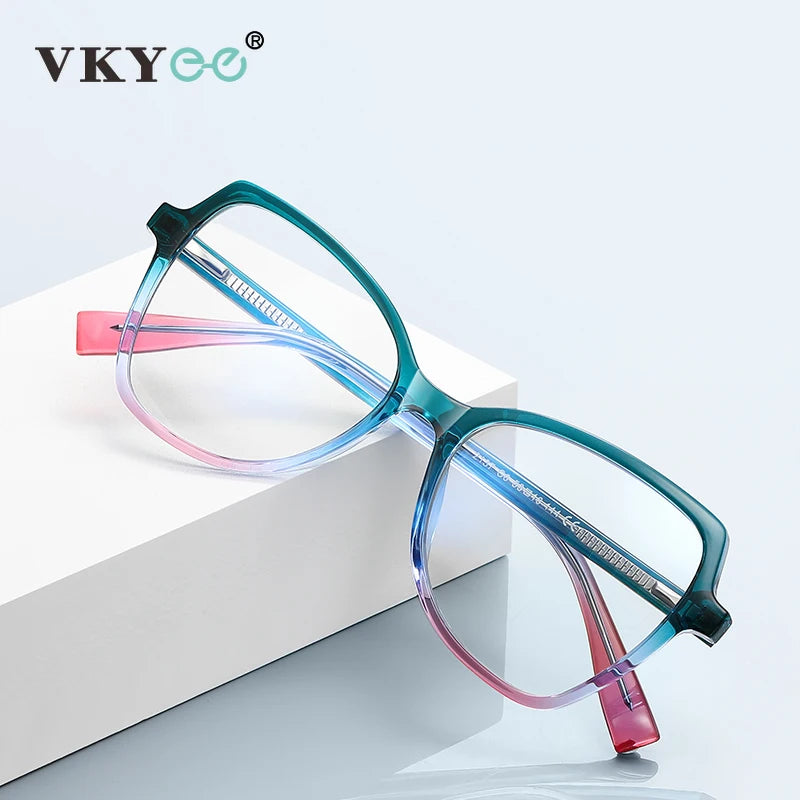 Vicky Womens Full Rim Cat Eye Square Plastic Reading Glasses 2137 Reading Glasses Vicky   