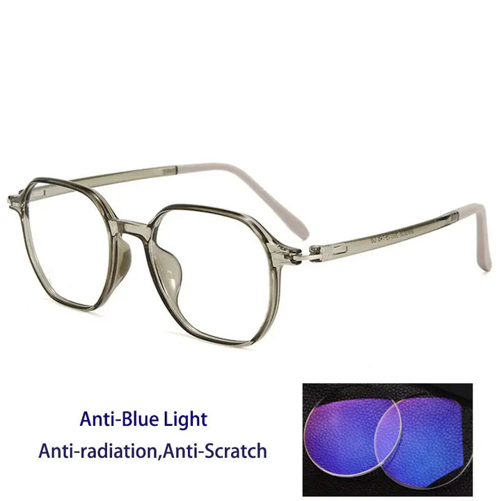 Kocolior Unisex Full Rim Polygon Tr 90 Frames 256856 FuzWeb